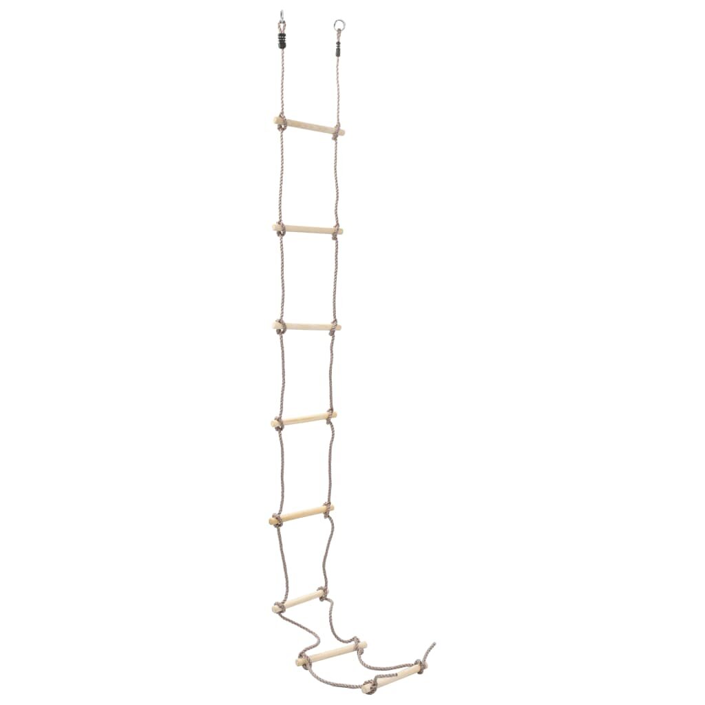 Image of [EU Direct] vidaxl 91803 Kids Rope Ladder 290 cm Wood Children Kindergarten Interactive Toy Outside Indoor