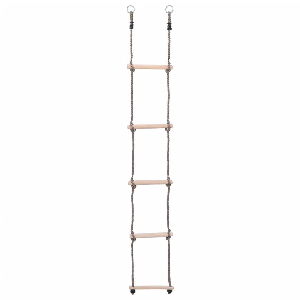 Image of [EU Direct] vidaxl 93150 5-Step Ladder 210 cm Solid Pinewood Kindergarten Interactive Toy Outside Indoor