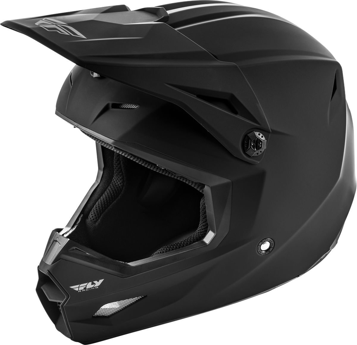 Image of EU FLY Racing Kinetic Mat Noir Casque Cross Taille L