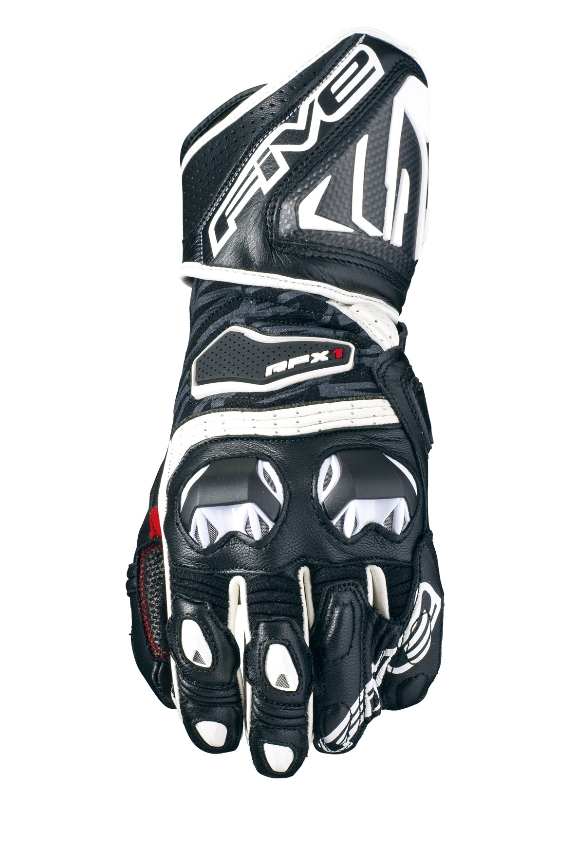 Image of EU Five RFX1 Noir Blanc Gants Taille 2XL