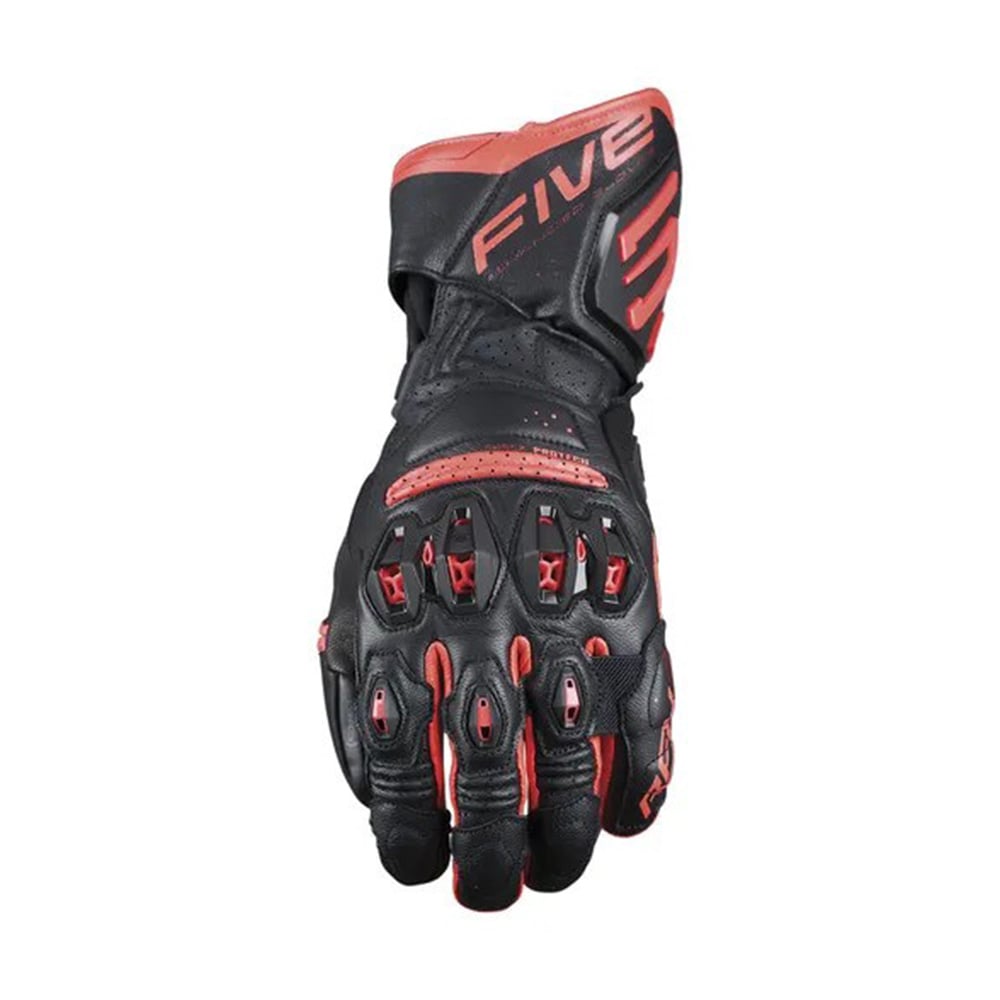 Image of EU Five RFX3 Evo Gloves Black Fluo Red Taille S