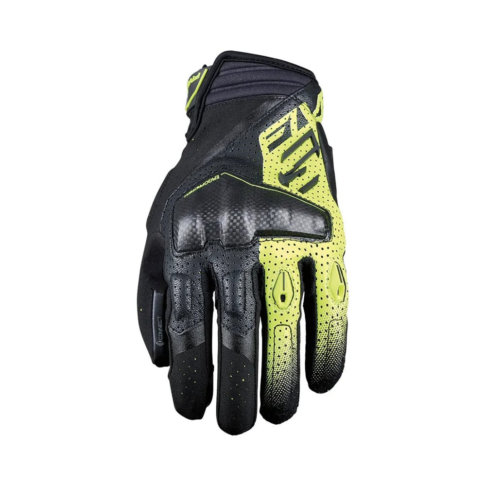 Image of EU Five RSC Evo Gloves Black Yellow Taille S