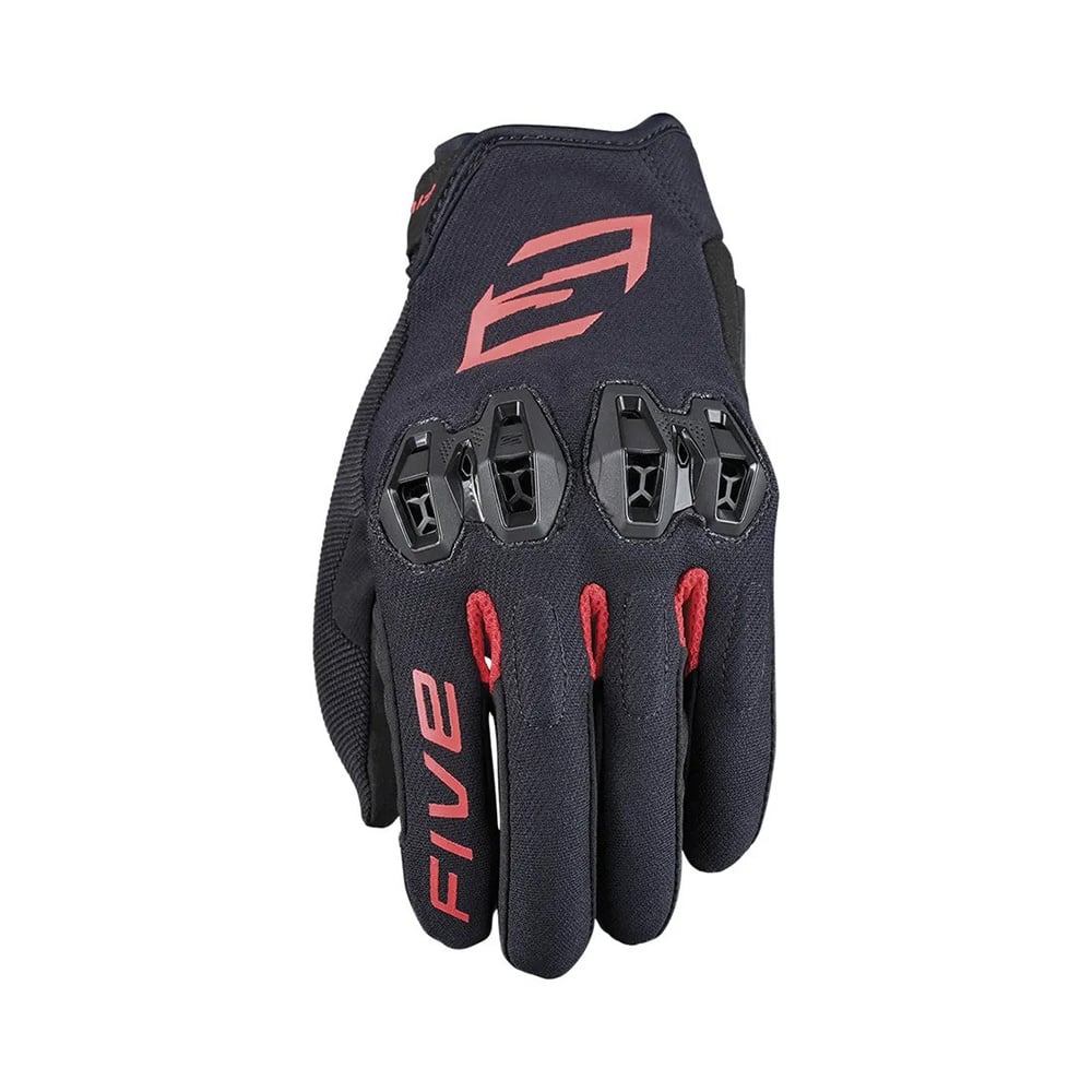 Image of EU Five Tricks Gloves Black Red Taille L