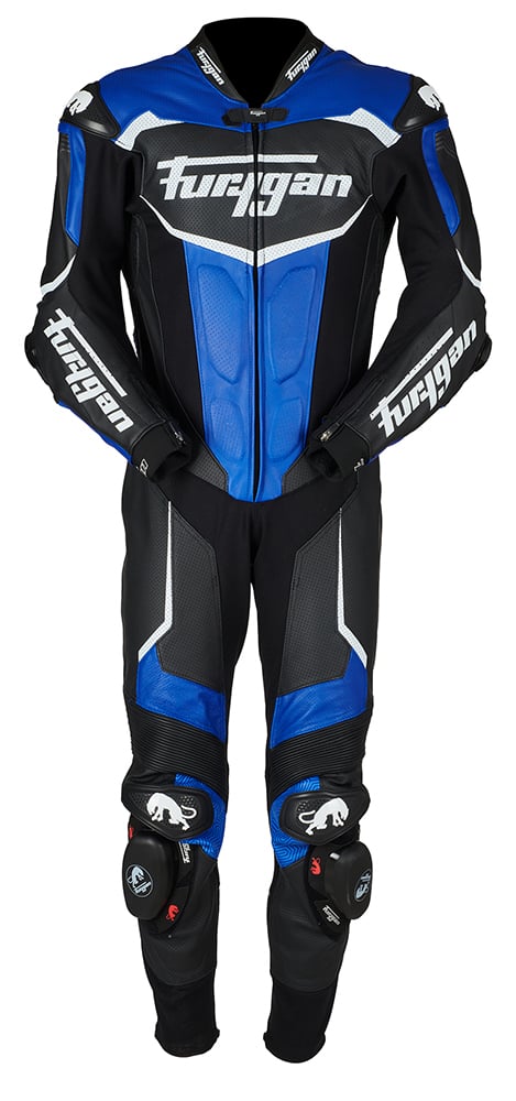 Image of EU Furygan 6545-116 Leather suit Overtake Black-Blue-White Taille 52