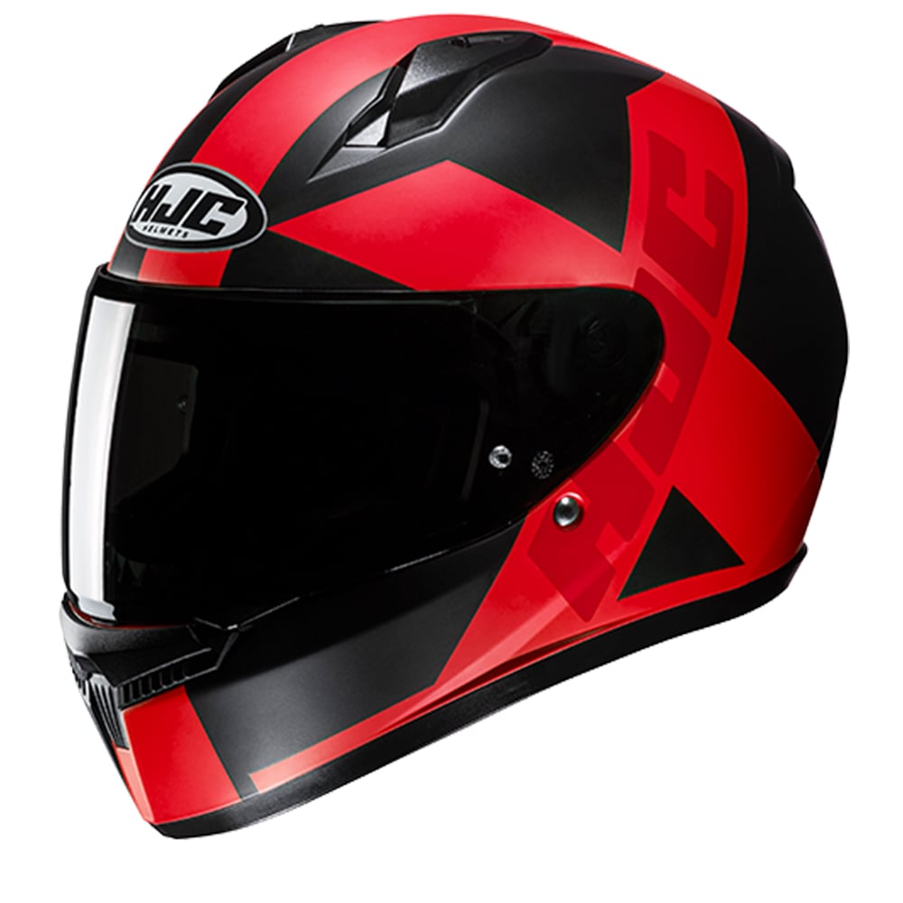 Image of EU HJC C10 Tez Black Red Full Face Helmet Taille L