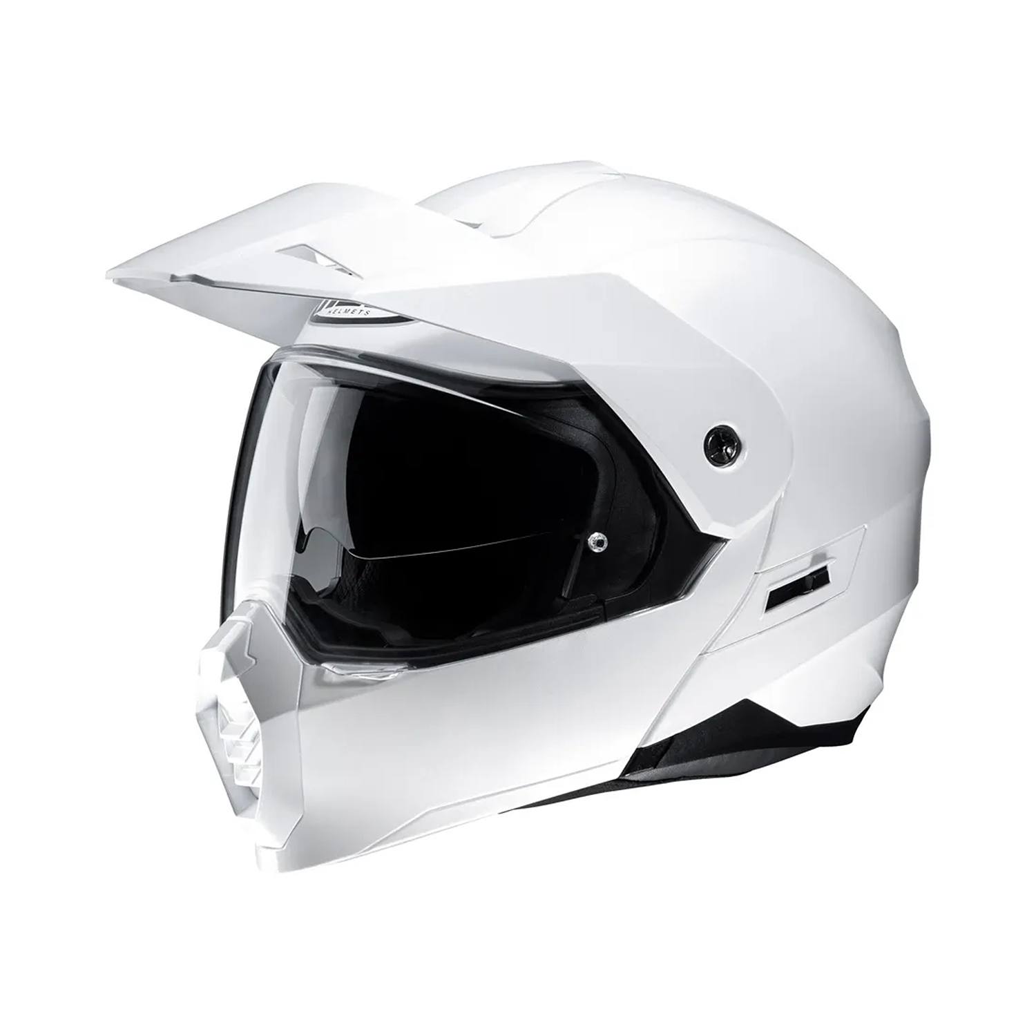 Image of EU HJC C80 White Adventure Helmet Taille S