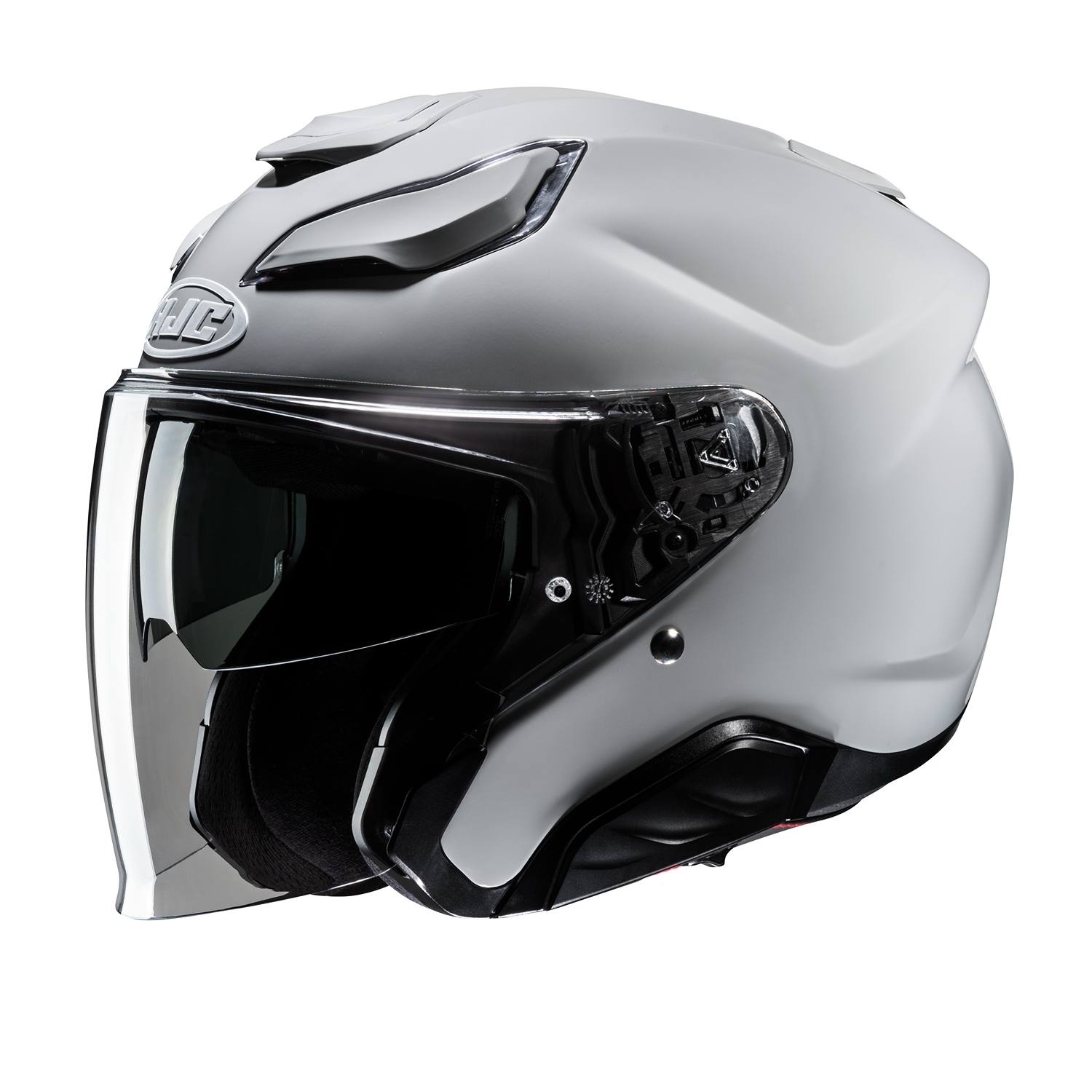 Image of EU HJC F31 Light grey Jet Helmet Taille S