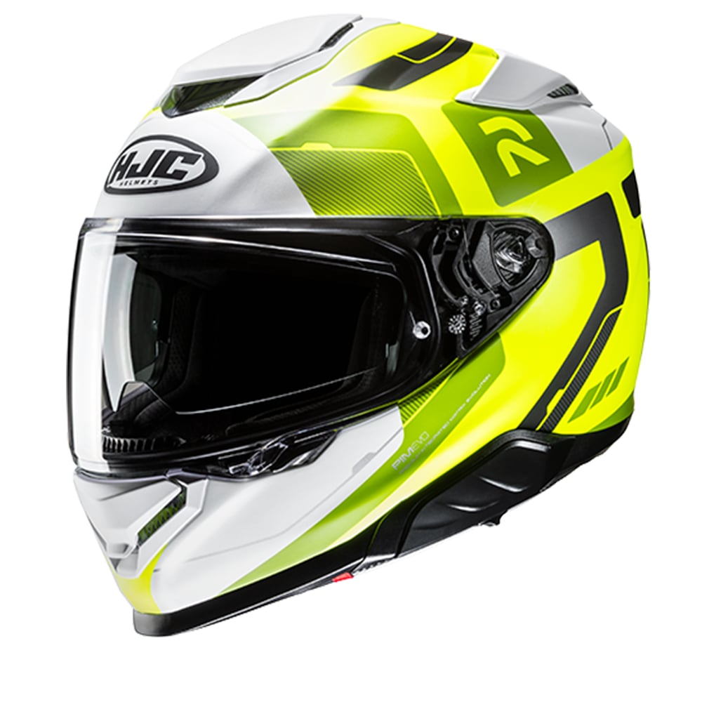 Image of EU HJC RPHA 71 Cozad Yellow Black Full Face Helmet Taille L