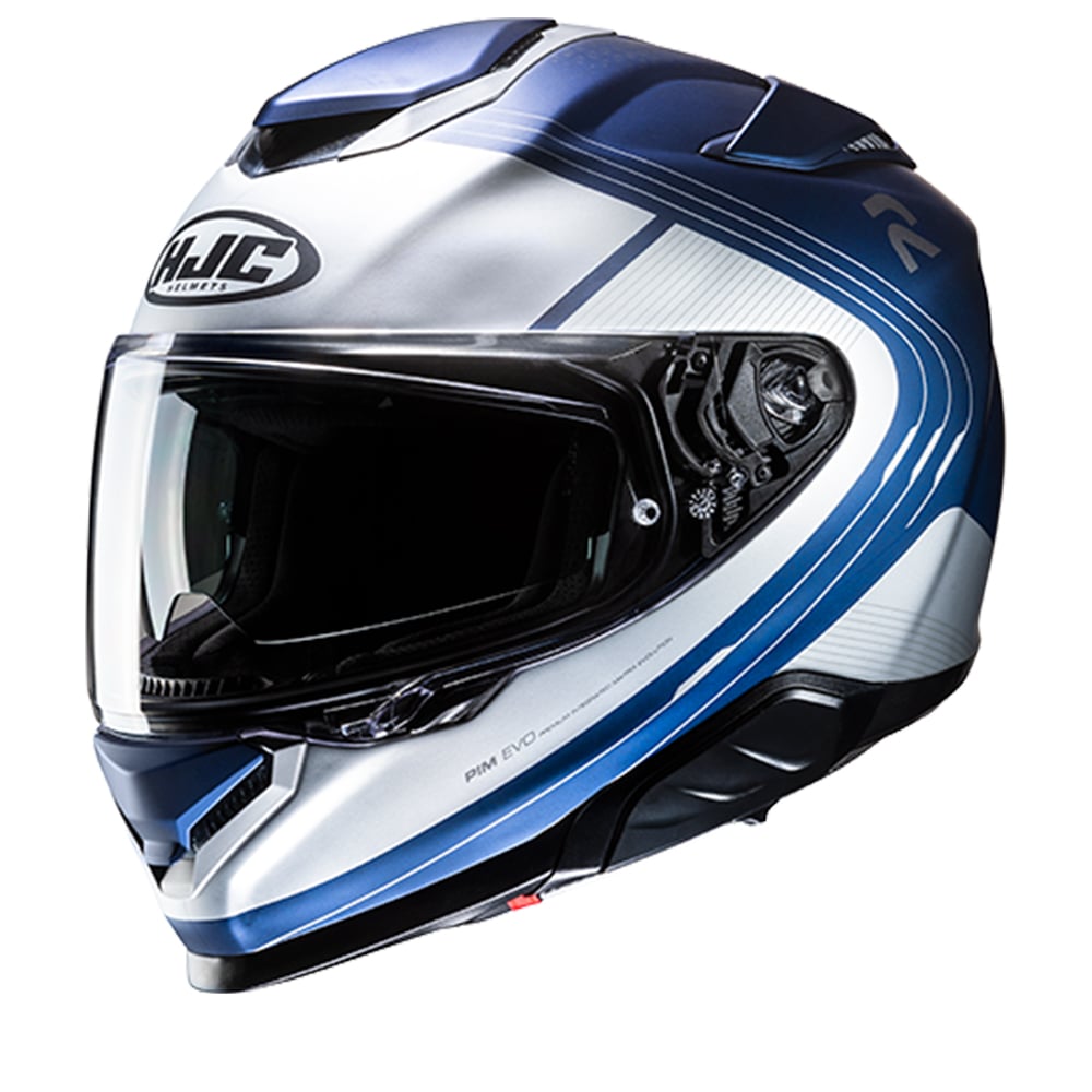 Image of EU HJC RPHA 71 Frepe White Blue Full Face Helmet Taille L
