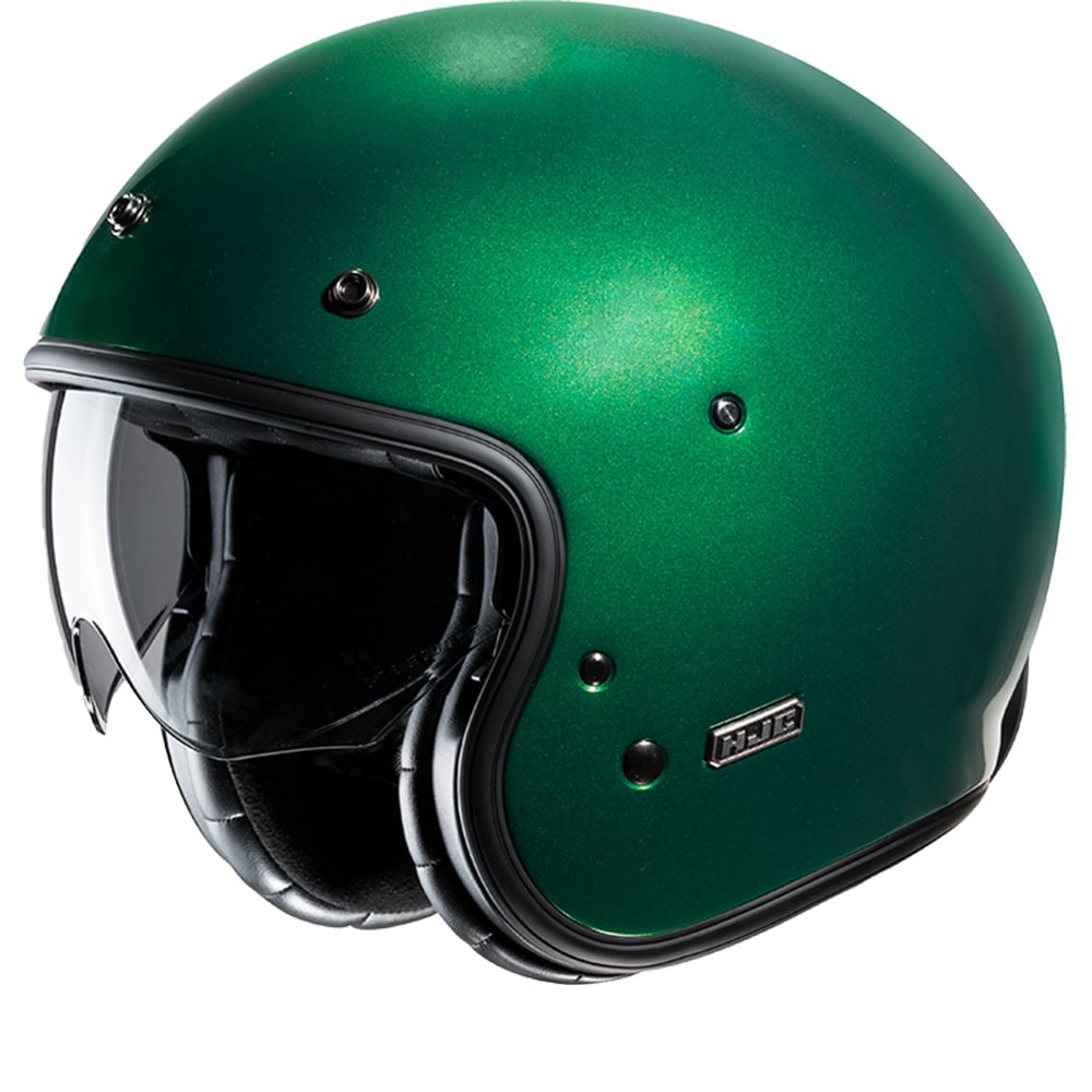 Image of EU HJC V31 Vert Deep Vert Open Face Helmet Taille S