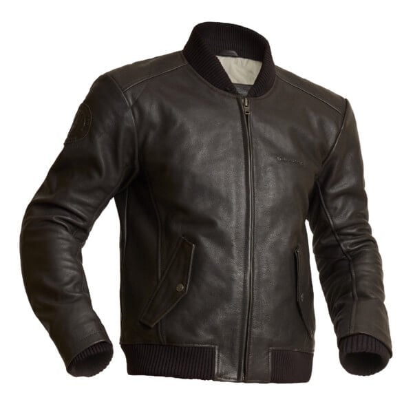 Image of EU Halvarssons Leather Torsby Marron Blouson Taille 52