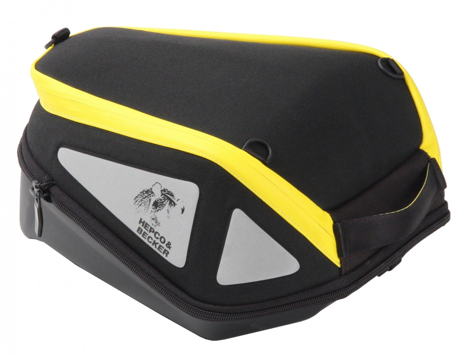 Image of EU Hepco & Becker Tankbag Royster 5-8 L Black Yellow Taille