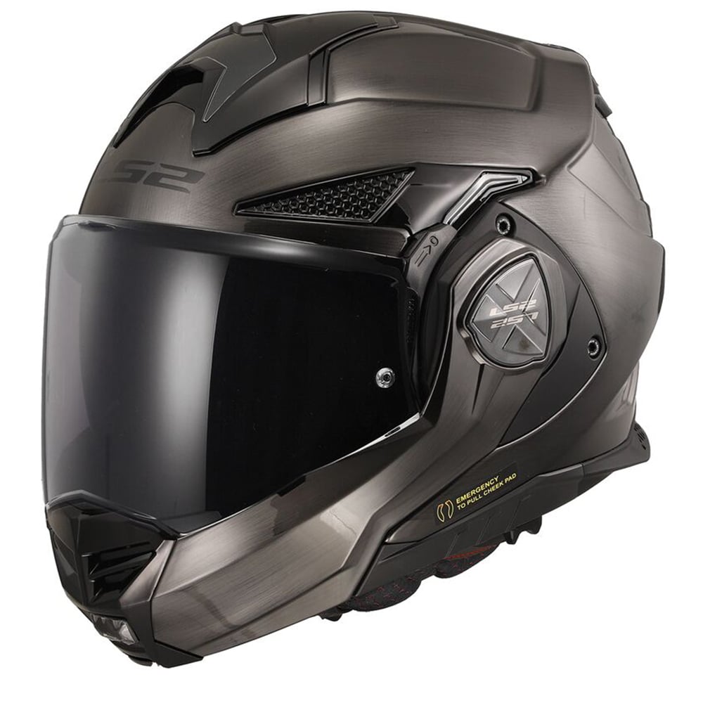 Image of EU LS2 FF901 Advant X Jeans Titanium 06 Modular Helmet Taille XS