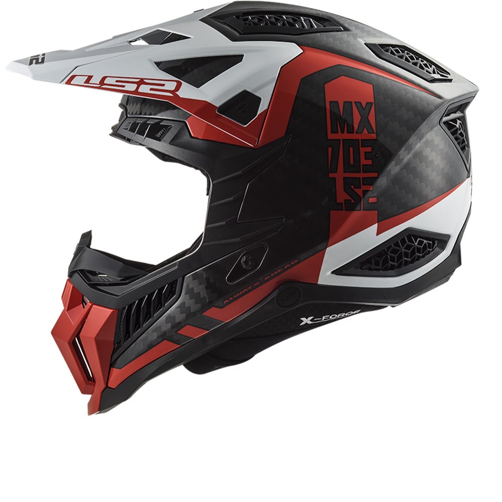 Image of EU LS2 MX703 C X-Force Victory Rouge White Taille 2XL