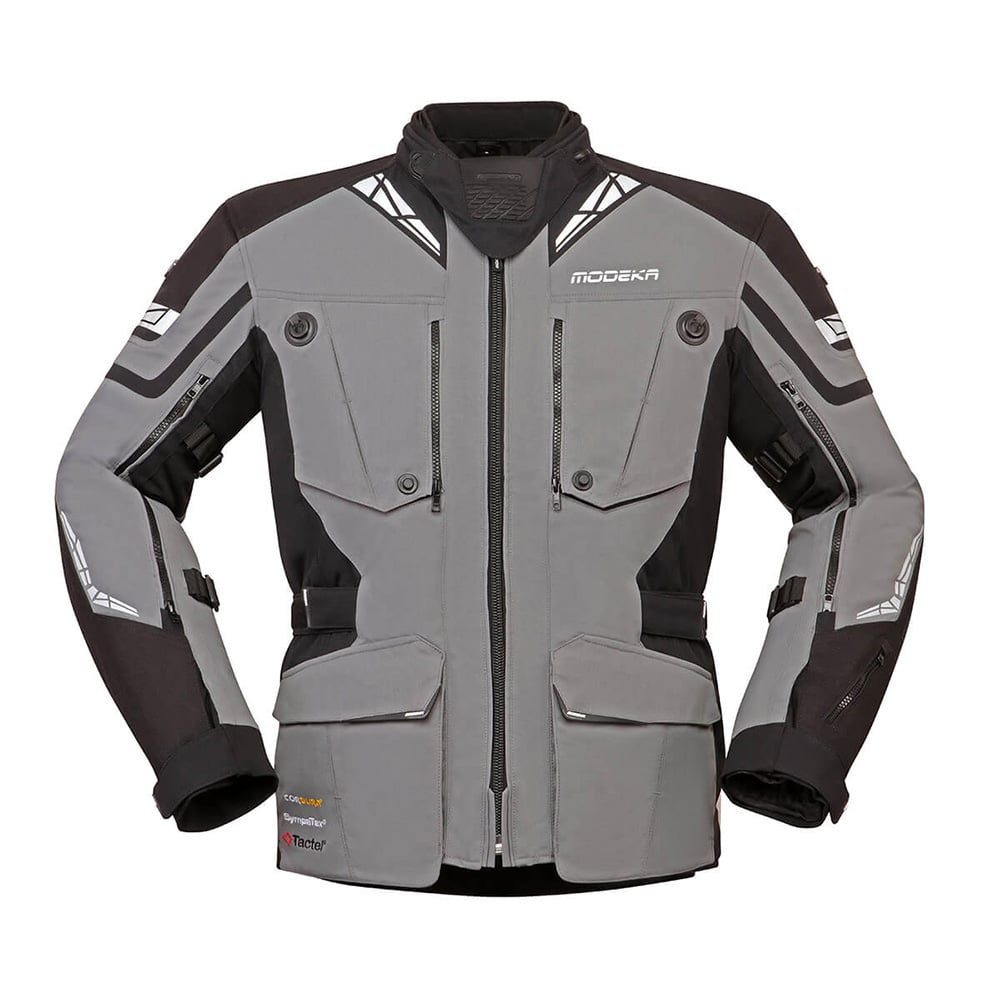 Image of EU Modeka Panamericana II Jacket Grey Black Taille 2XL