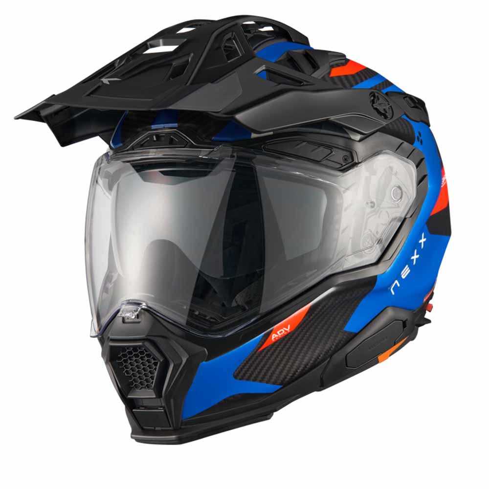 Image of EU Nexx XWED3 Keyo Blue Red Matt Adventure Helmet Taille 2XL