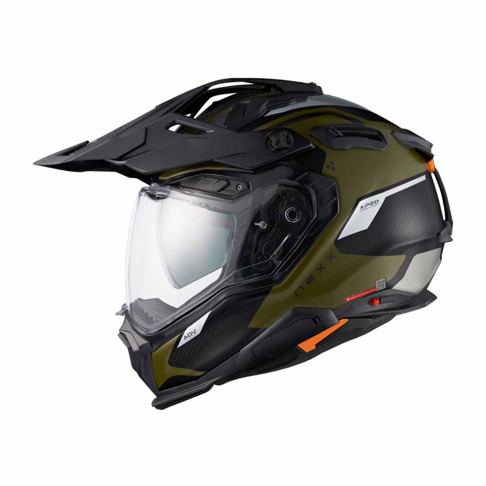 Image of EU Nexx XWED3 Keyo Green Silver Matt Adventure Helmet Taille XS