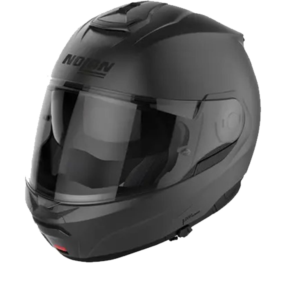 Image of EU Nolan N100-6 Classic N-COM 002 Flat Vulan Grey Modular Helmet Taille 2XL