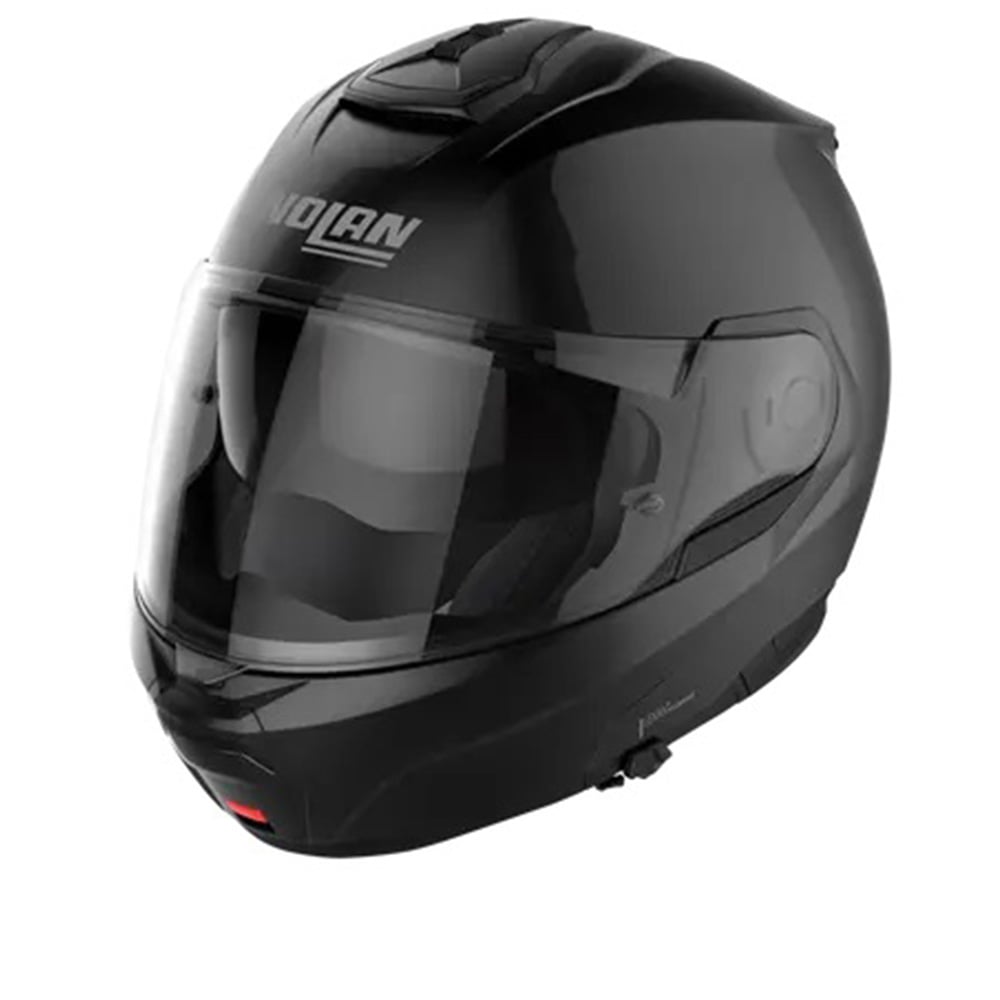 Image of EU Nolan N100-6 Classic N-COM 003 Glossy Black Modular Helmet Taille L