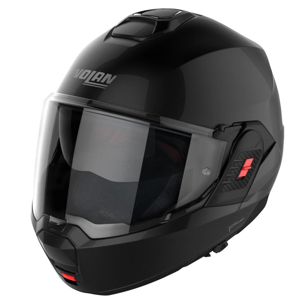 Image of EU Nolan N100-6 Classic N-COM 010 Flat Black Modular Helmet Taille XL