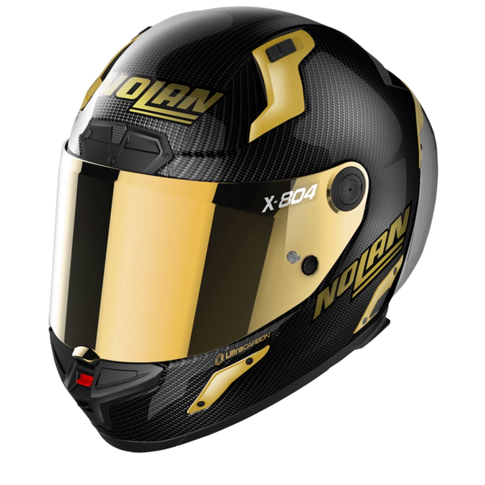Image of EU Nolan X-804 RS Ultra Carbon Golden Edition 003 Full Face Helmet Taille XS