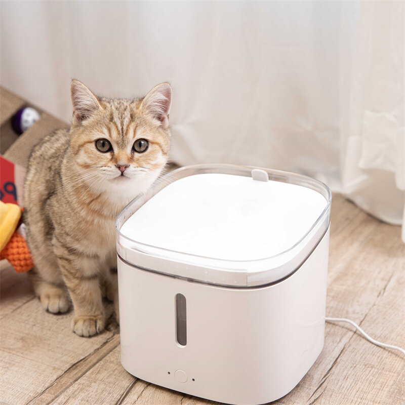 Image of [EU] PAWBBY 2L Smart Fountain Dispenser Dog Drinking Bowl Cat Feeder Puppy Intelligent Pet Supplies Ultra-Quiet Pump Aut