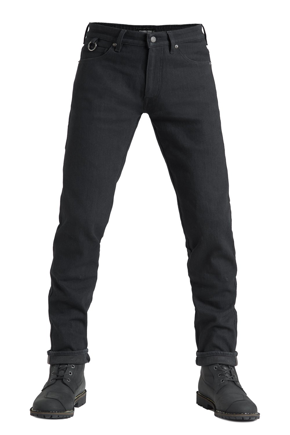 Image of EU Pando Moto Steel Noir 02 Slim Fit Dyneema® Pantalon Taille W34/L34