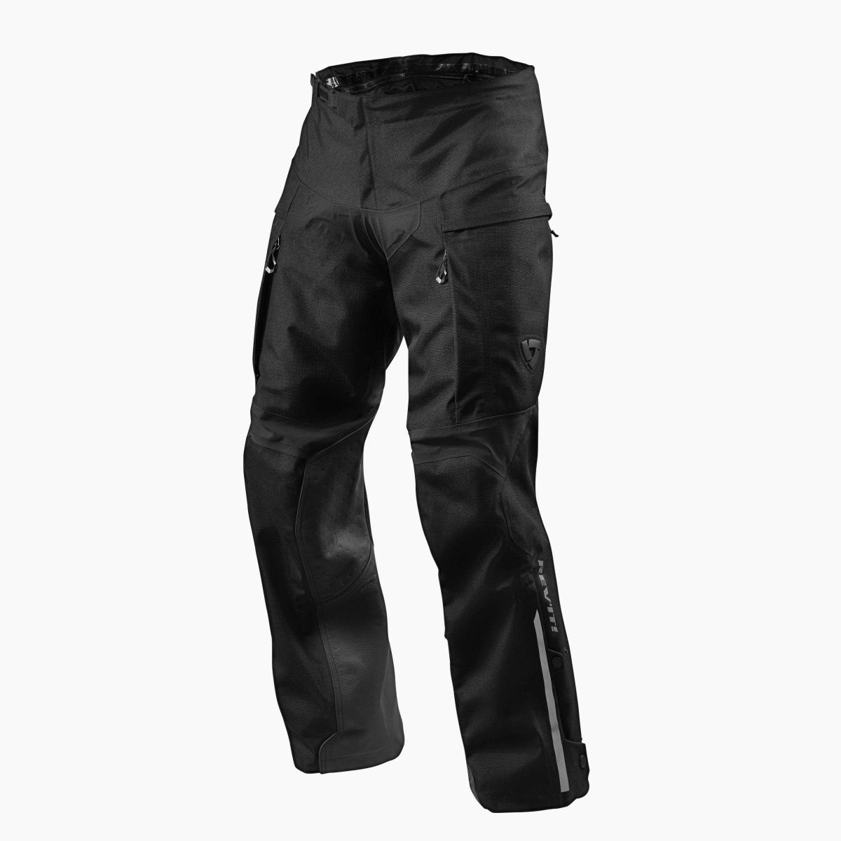 Image of EU REV'IT! Component H2O Long Black Motorcycle Pants Taille L