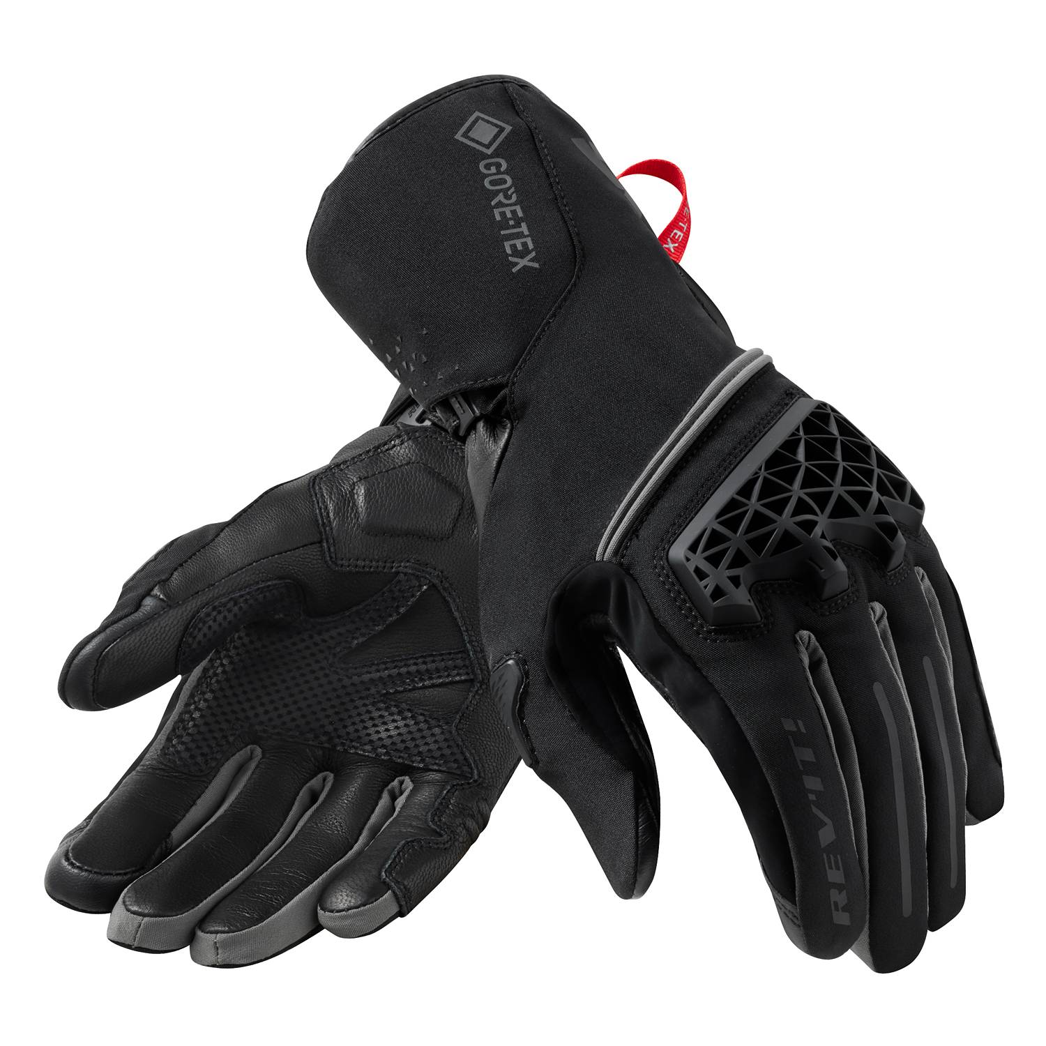 Image of EU REV'IT! Contrast GTX Gants Noir Gris Taille 2XL