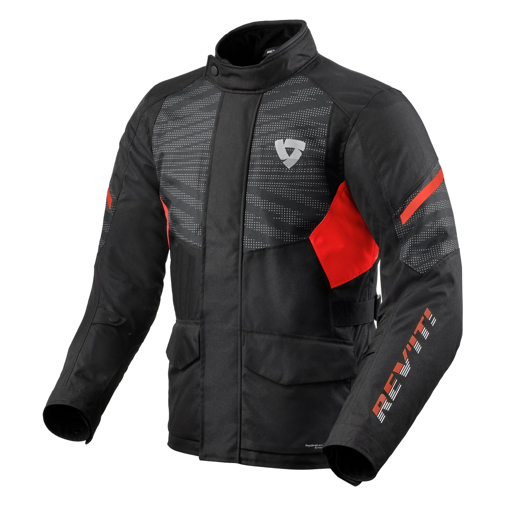 Image of EU REV'IT! Duke H2O Noir Rouge Blouson Taille S