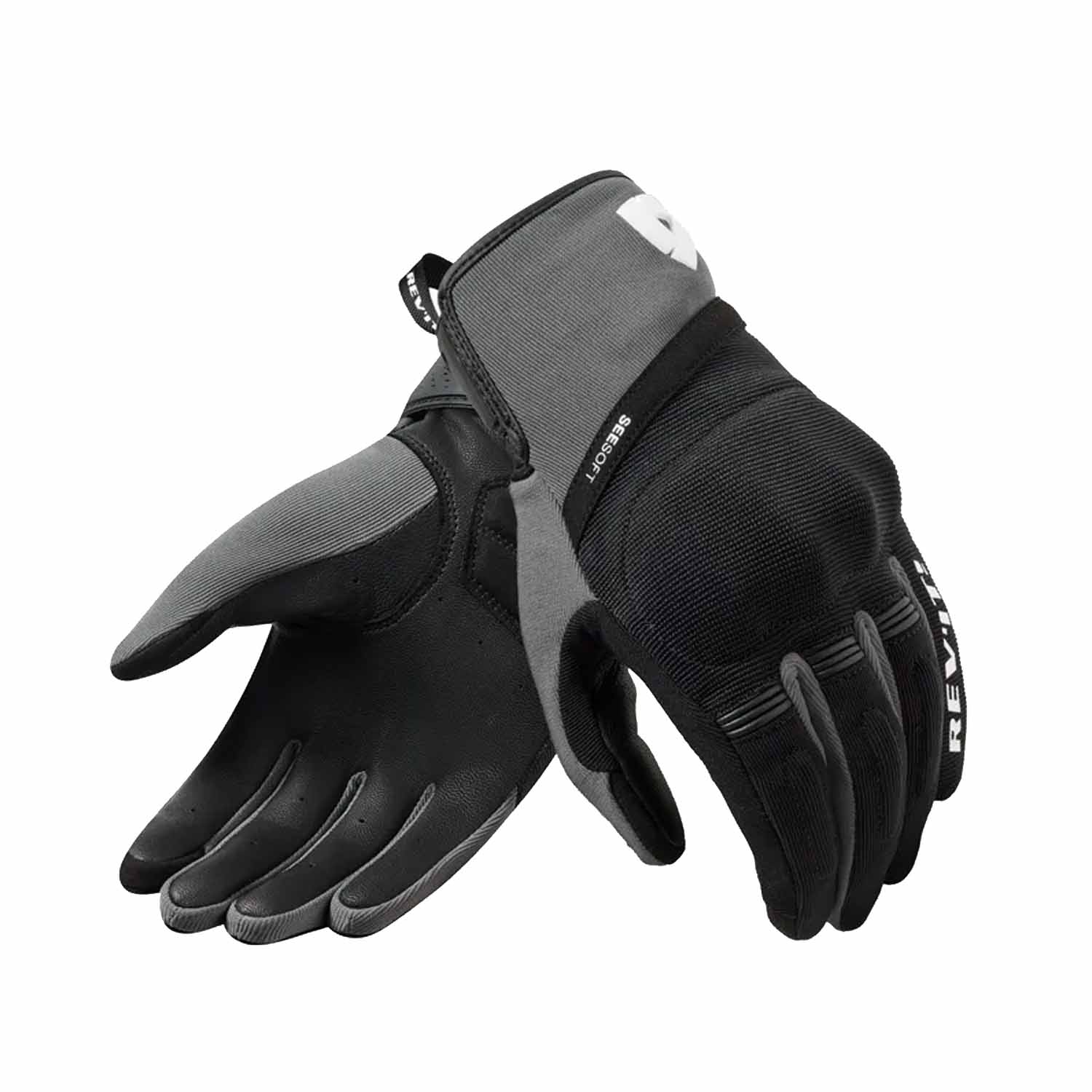 Image of EU REV'IT! Mosca 2 Gloves Black Grey Taille 2XL