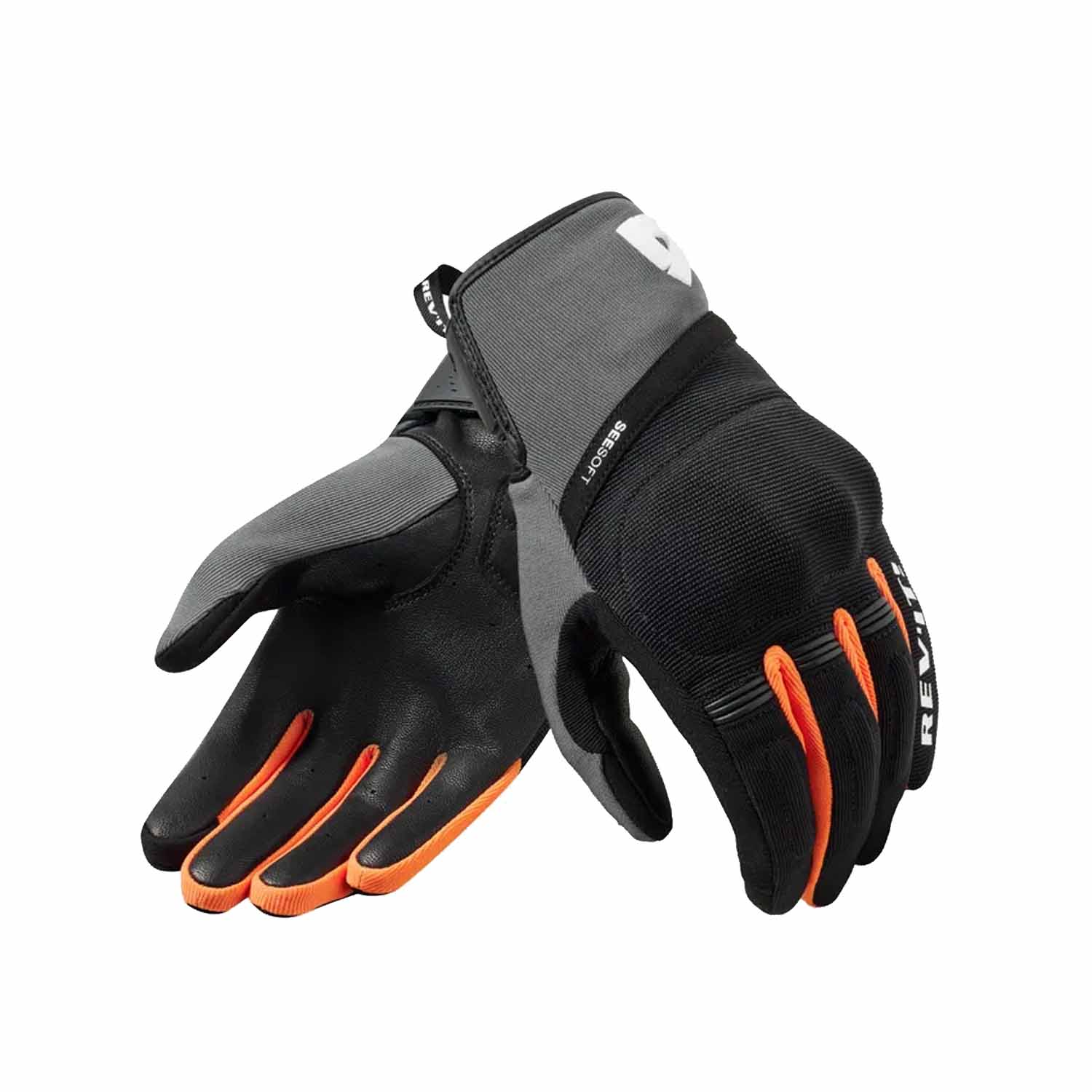 Image of EU REV'IT! Mosca 2 Gloves Black Orange Taille 2XL