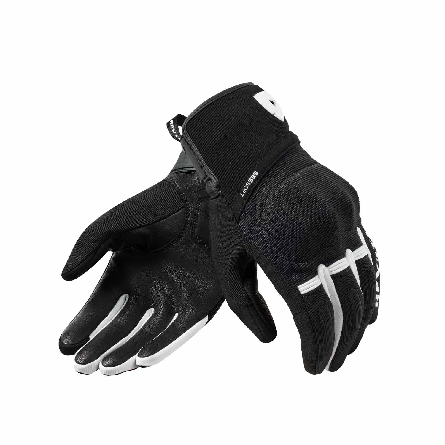 Image of EU REV'IT! Mosca 2 Gloves Black White Taille 2XL