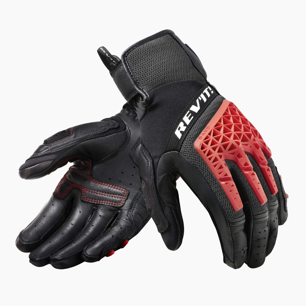 Image of EU REV'IT! Sand 4 Noir Rouge Gants Taille 3XL