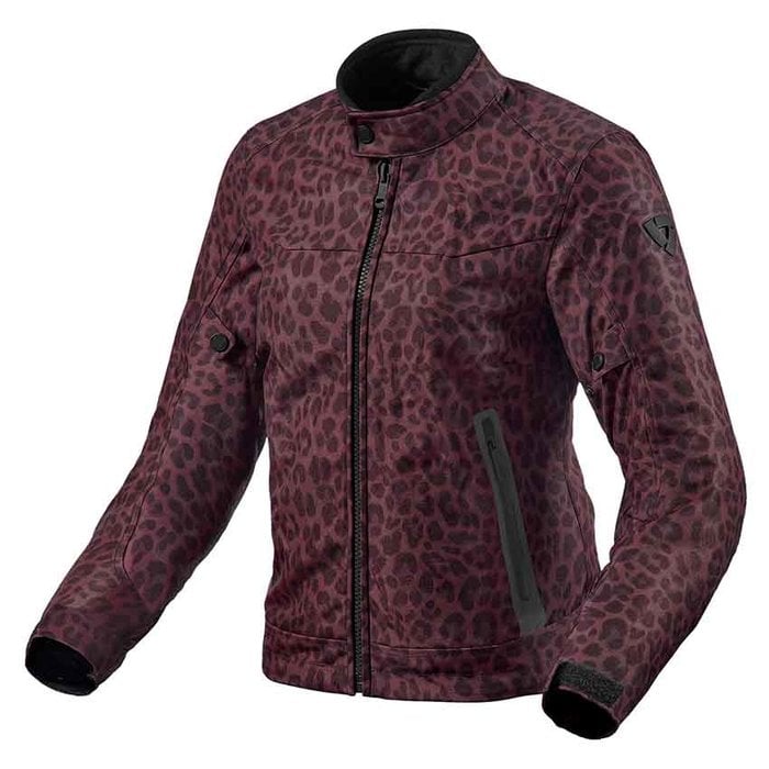Image of EU REV'IT! Shade H2O Ladies Leopard Rouge Blouson Taille M