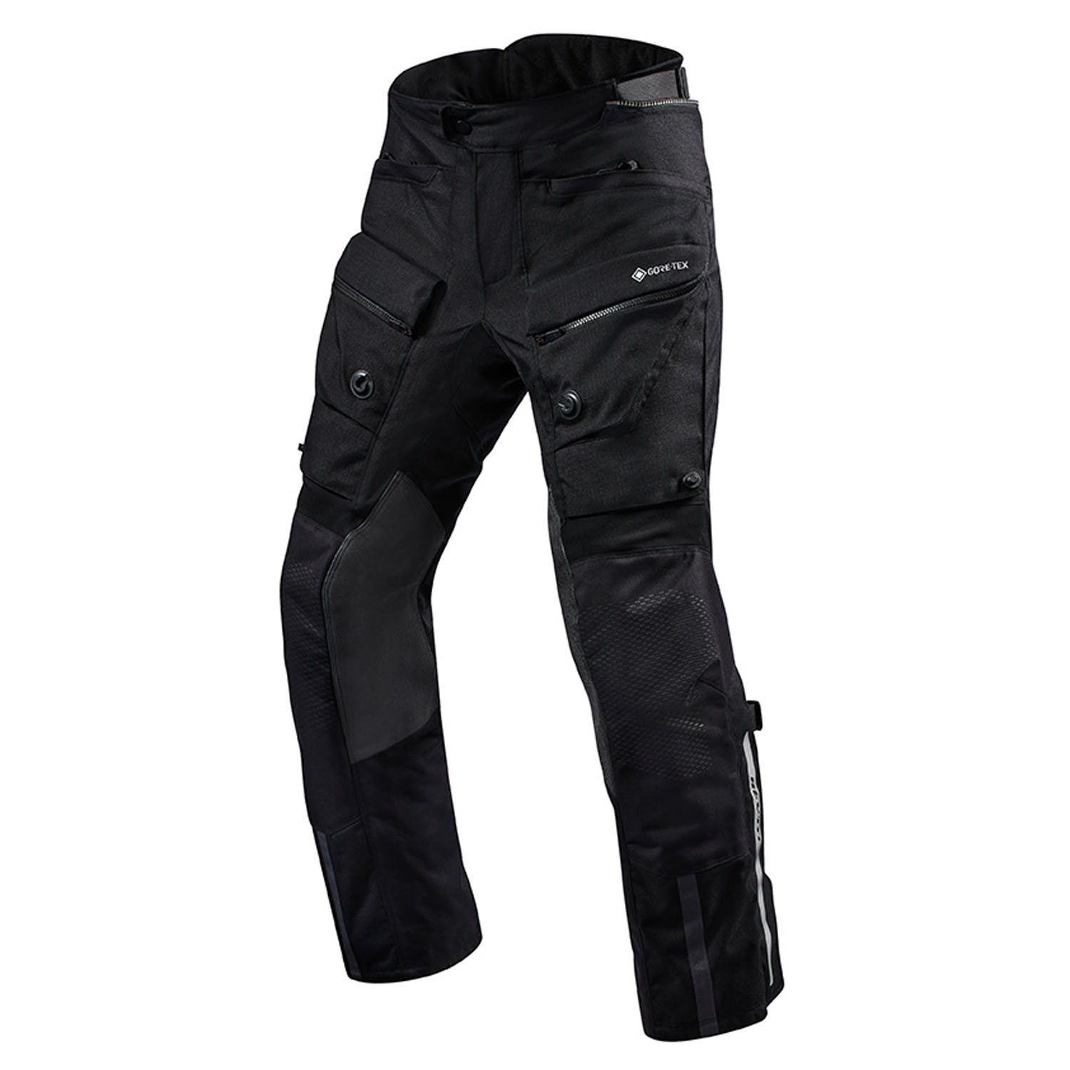 Image of EU REV'IT! Trousers Defender 3 GTX Black Long Motorcycle Pants Taille XL