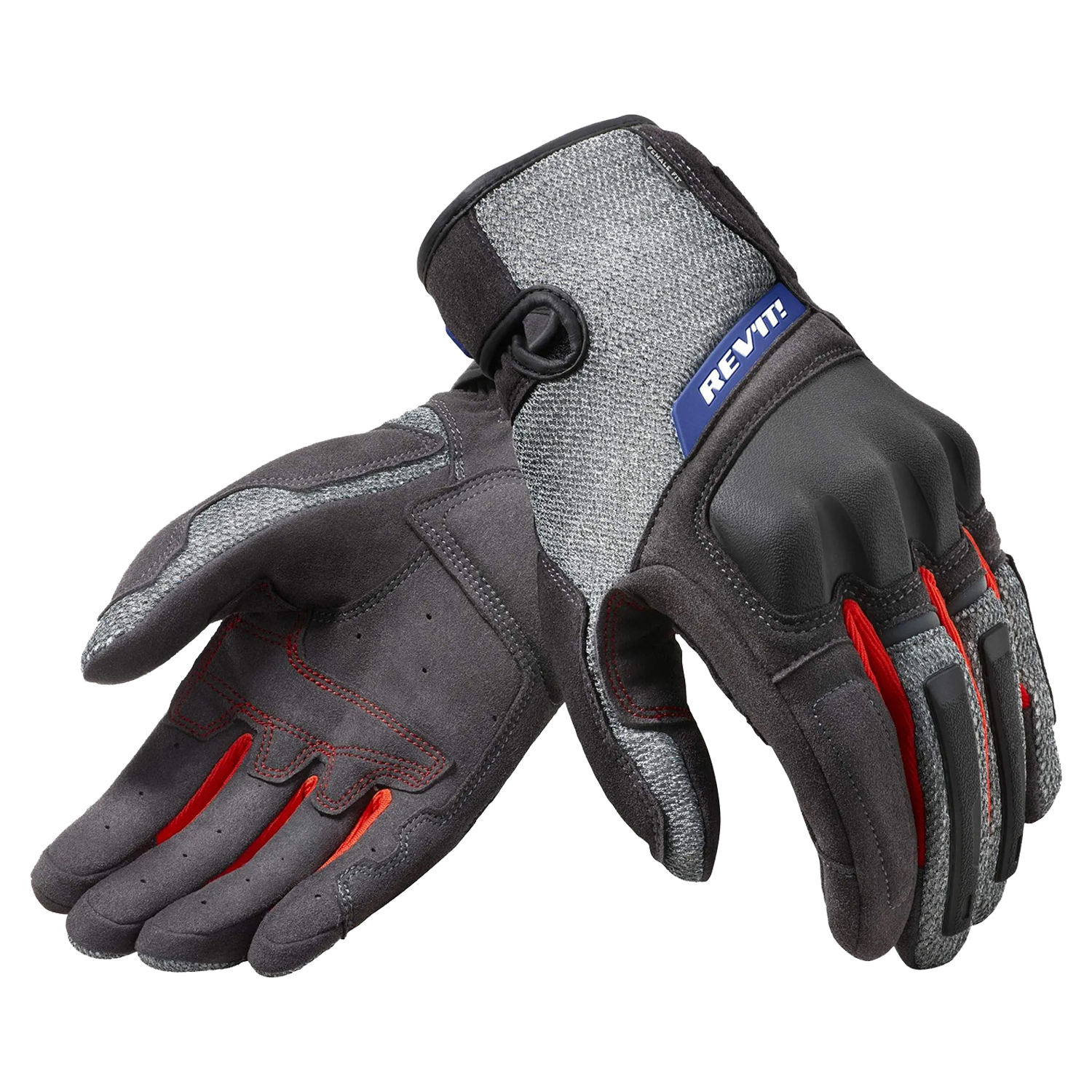 Image of EU REV'IT! Volcano Ladies Noir Gris Gants Taille XS