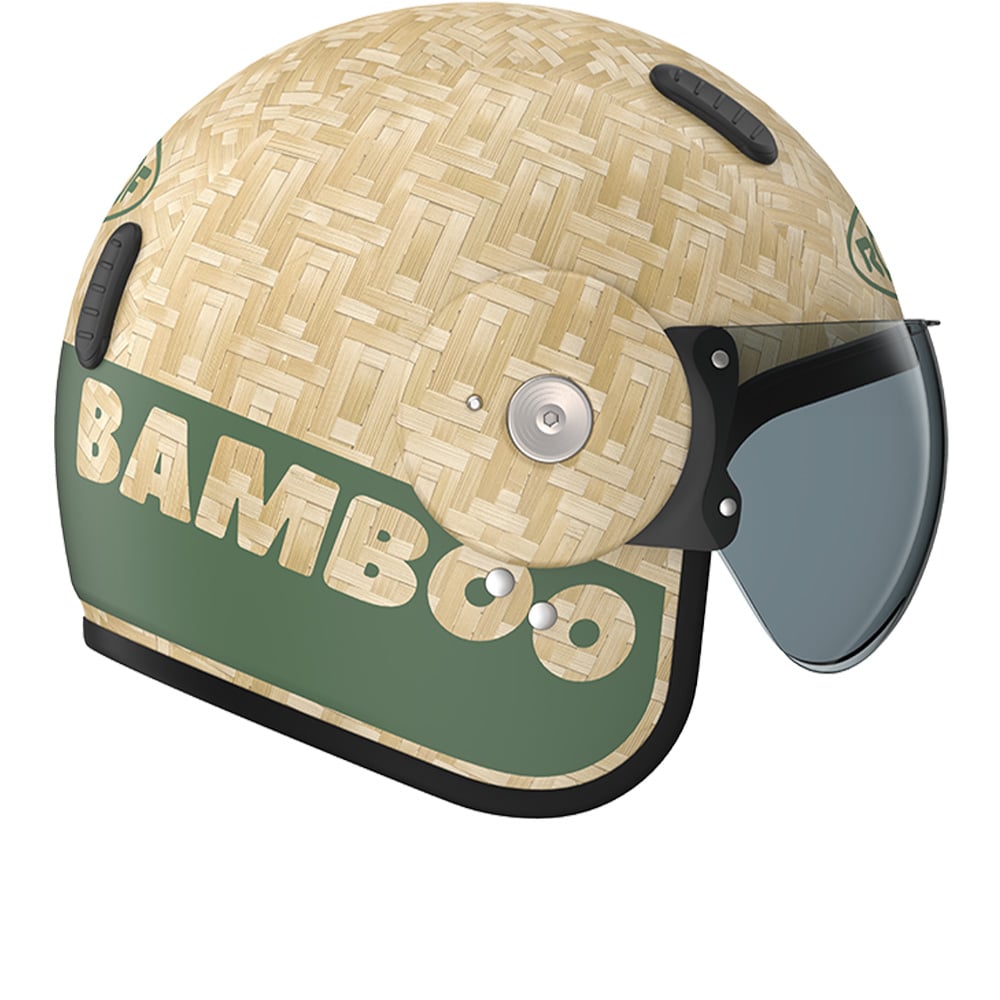 Image of EU ROOF Bamboo Pure Mat Khaki Casque Jet Taille M