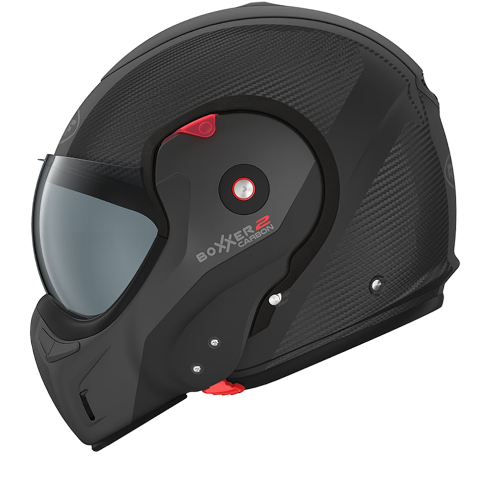 Image of EU ROOF RO9 BOXXER 2 Carbon Wonder Matt Black Modular Helmet Taille L