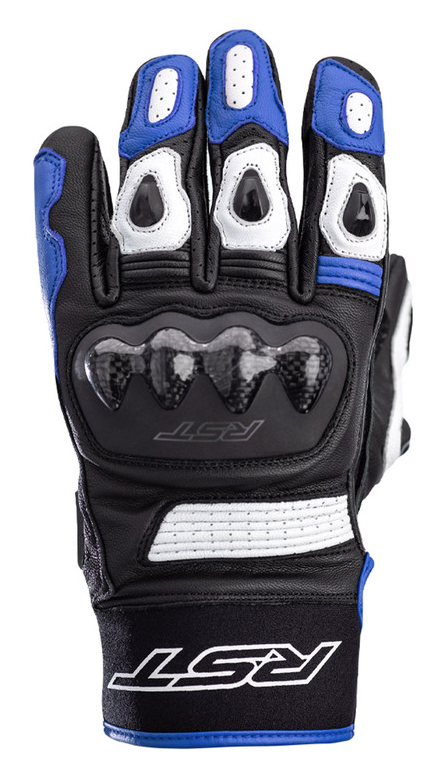Image of EU RST Freestyle 2 Ce Mens Glove Noir Blanc Bleu Gants Taille 10