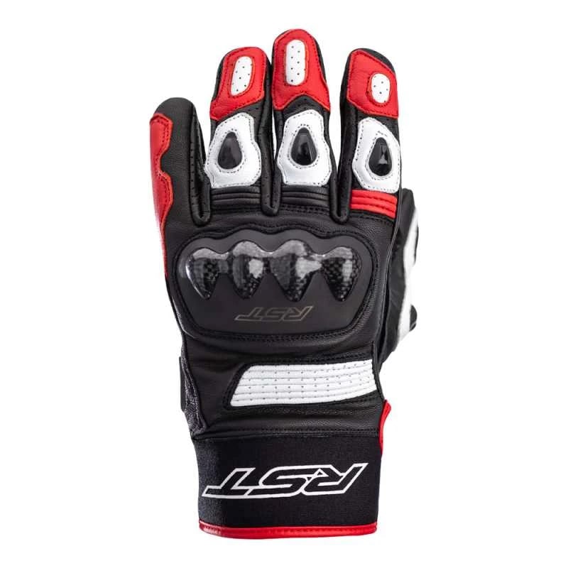 Image of EU RST Freestyle 2 Ce Mens Glove Noir Blanc Rouge Gants Taille 8