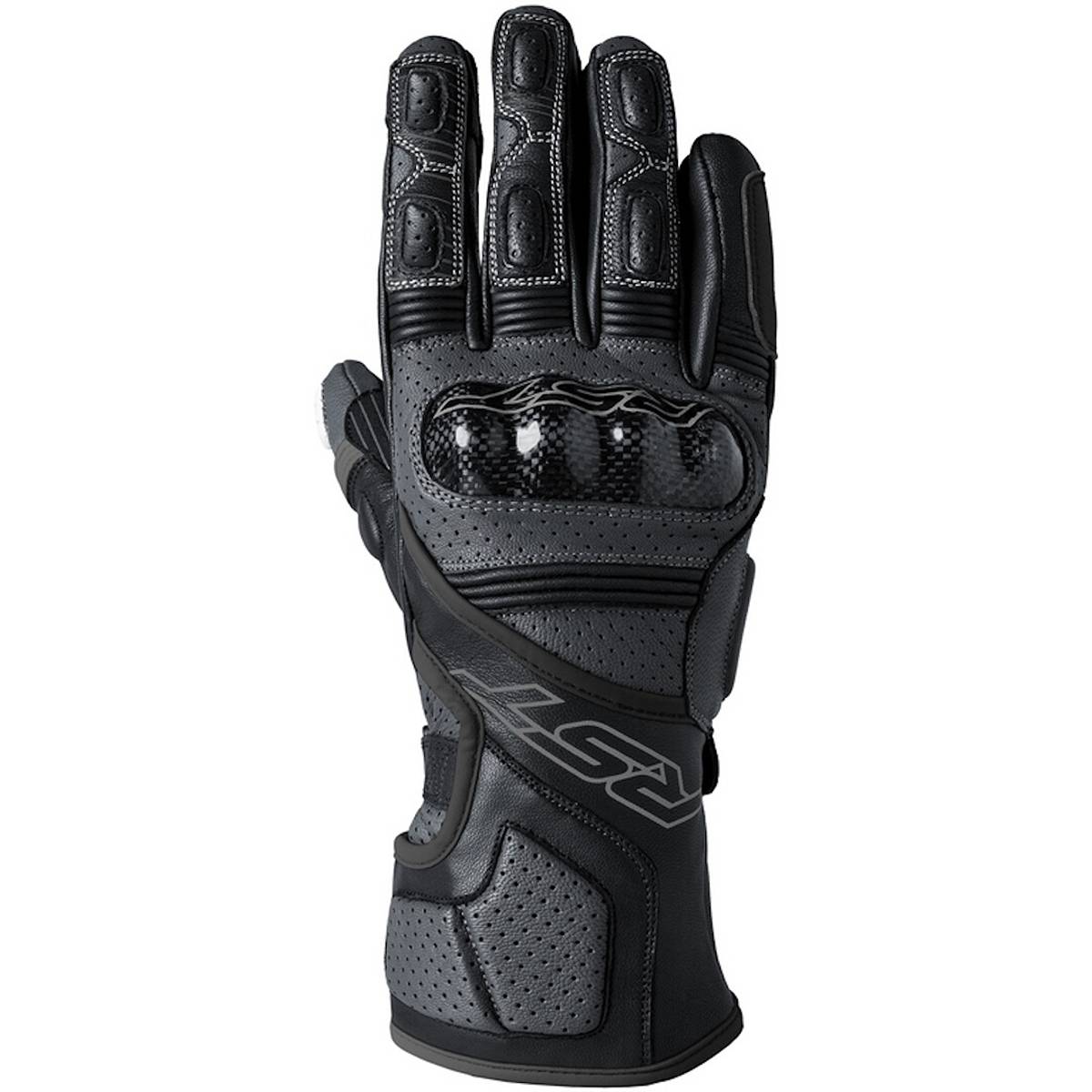 Image of EU RST Fulcrum Gloves Grey Black Black Taille 10