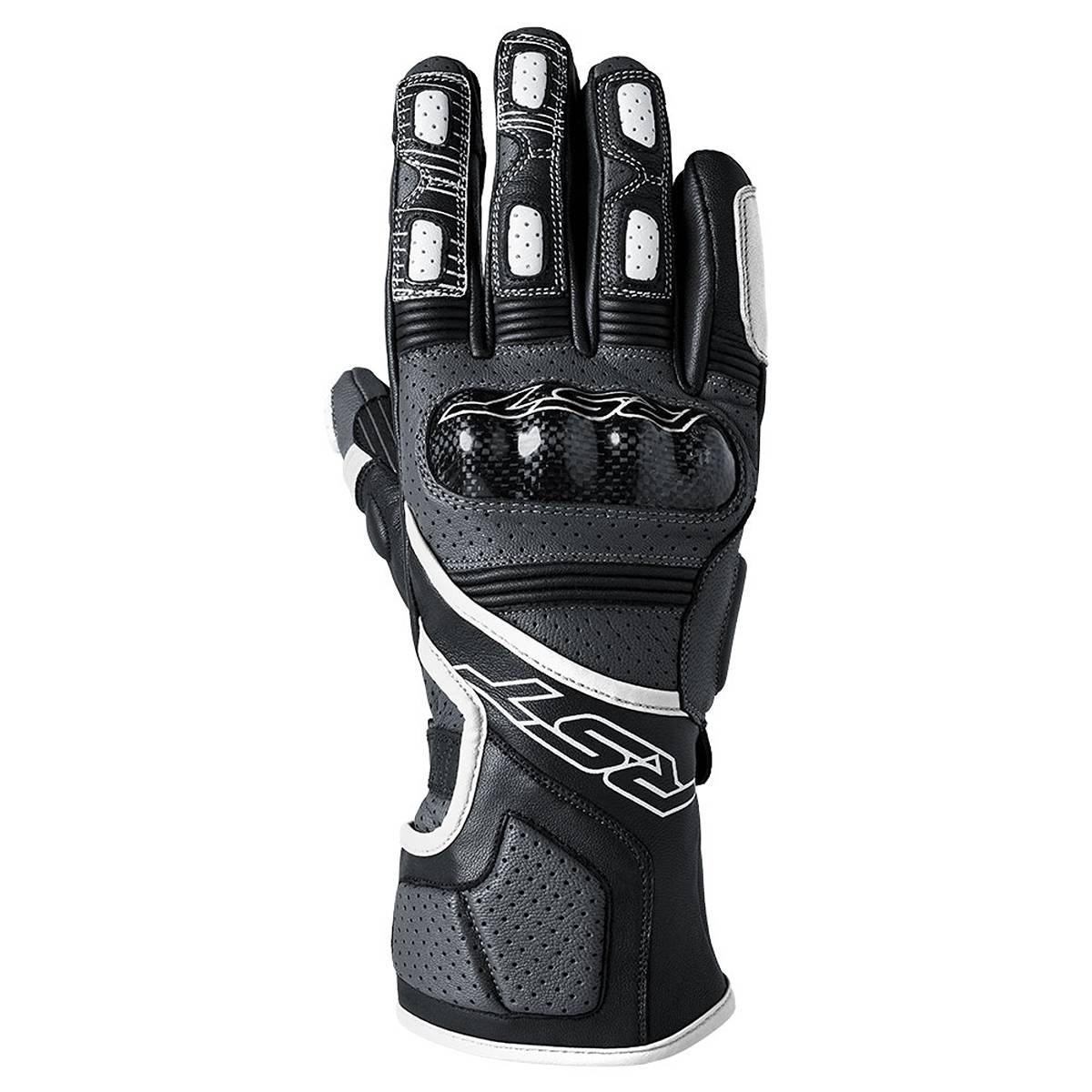 Image of EU RST Fulcrum Gloves Grey White Black Taille 12