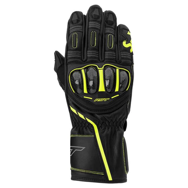 Image of EU RST S1 Ce Mens Glove Neon Jaune Gants Taille 8