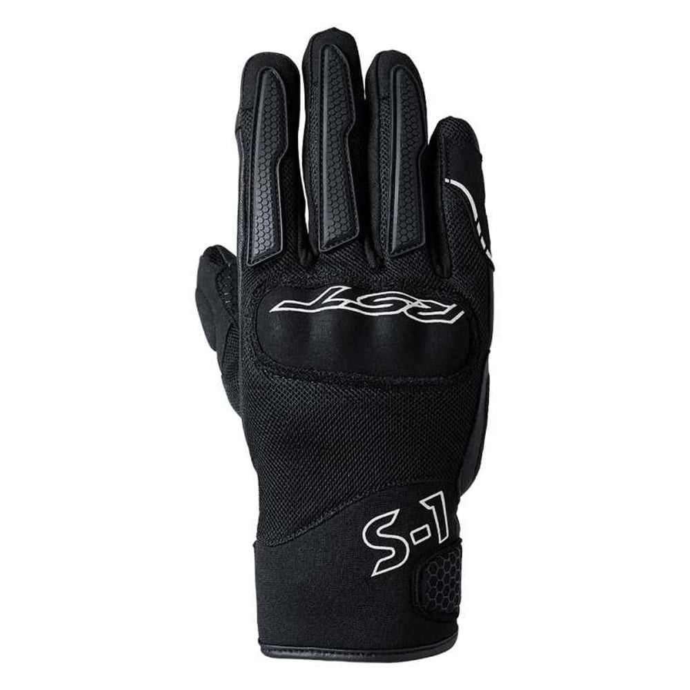 Image of EU RST S1 Mesh Ce Ladies Glove Noir Blanc Gants Taille 6