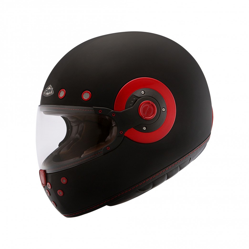 Image of EU SMK Retro Rouge Casque Intégral Taille XS