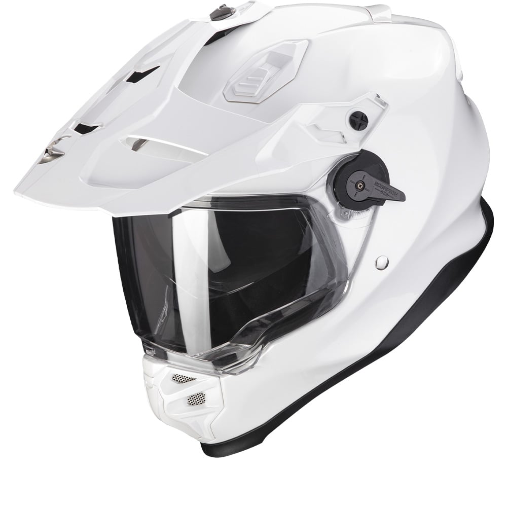 Image of EU Scorpion ADF-9000 Air Solid Pearl Blanc Casque d'Aventure Taille L