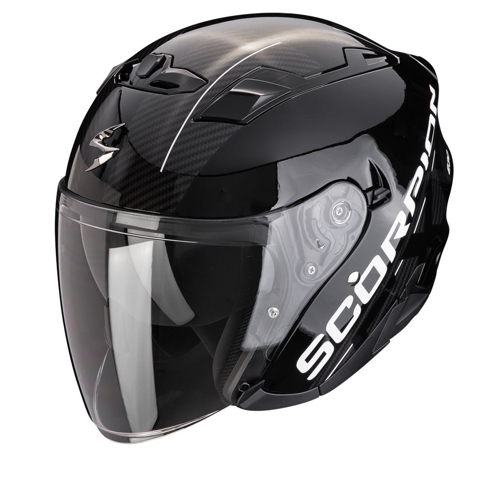 Image of EU Scorpion EXO-230 QR Black Silver Jet Helmet Taille L