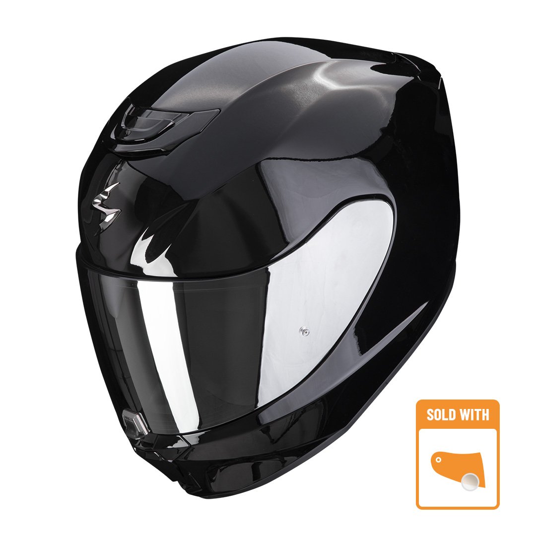 Image of EU Scorpion Exo-391 Solid Noir Casque Intégral Taille XS