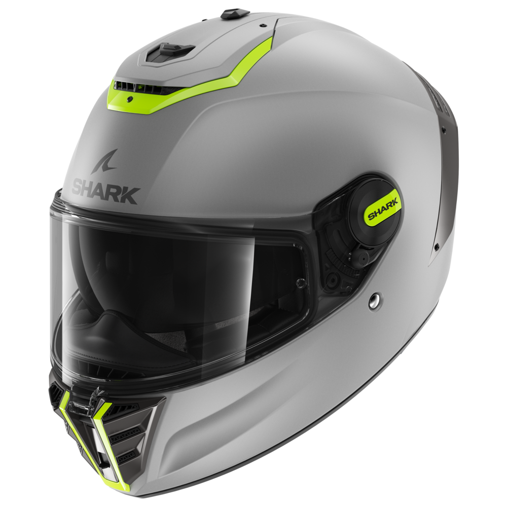 Image of EU Shark Spartan RS Blank Mat Sp Argent Jaune Argent SYS Casque Intégral Taille S
